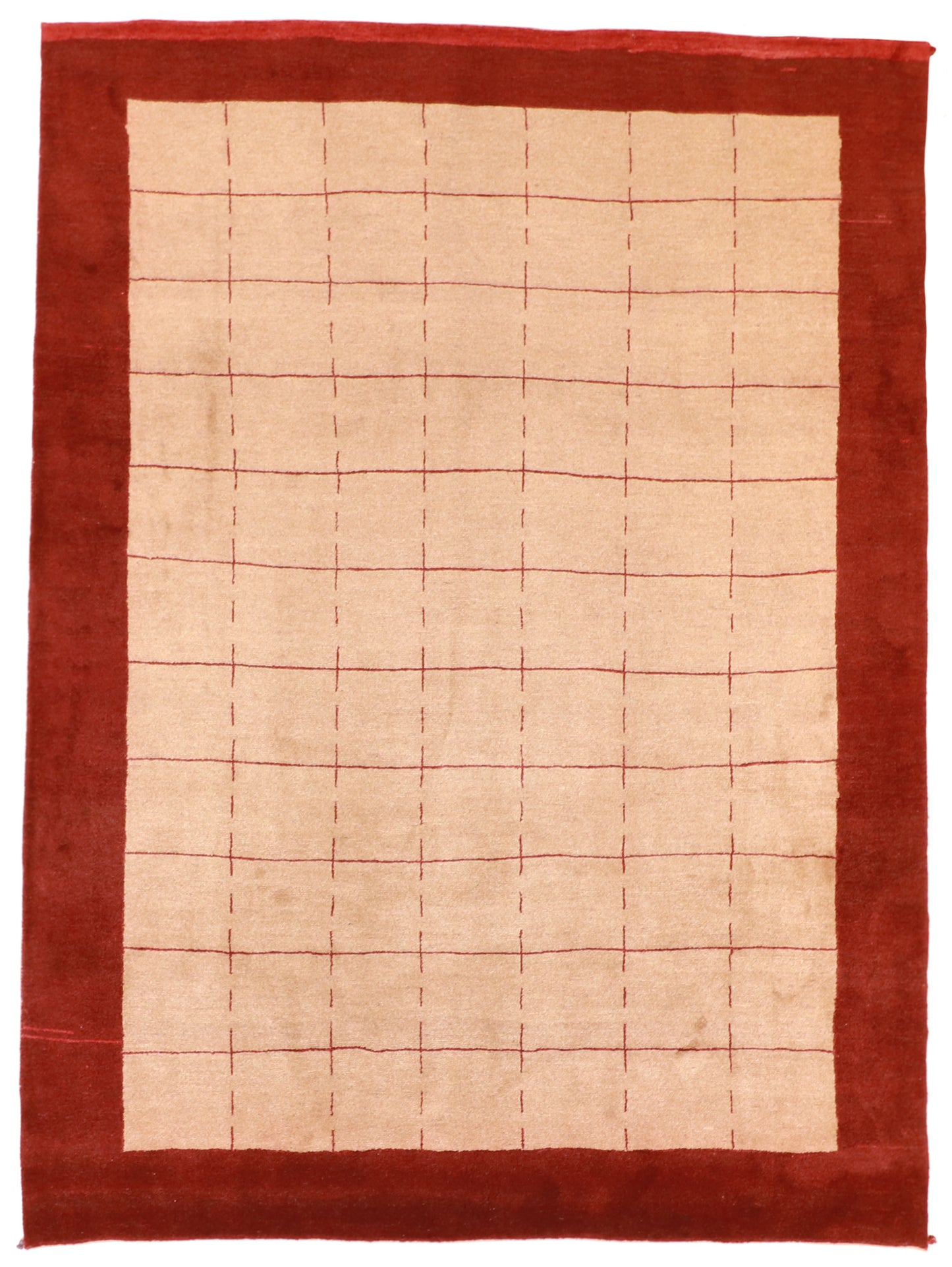 W 8 L 10.9 Gabbeh 100% Wool Hand-Woven All-Over Design - 53755