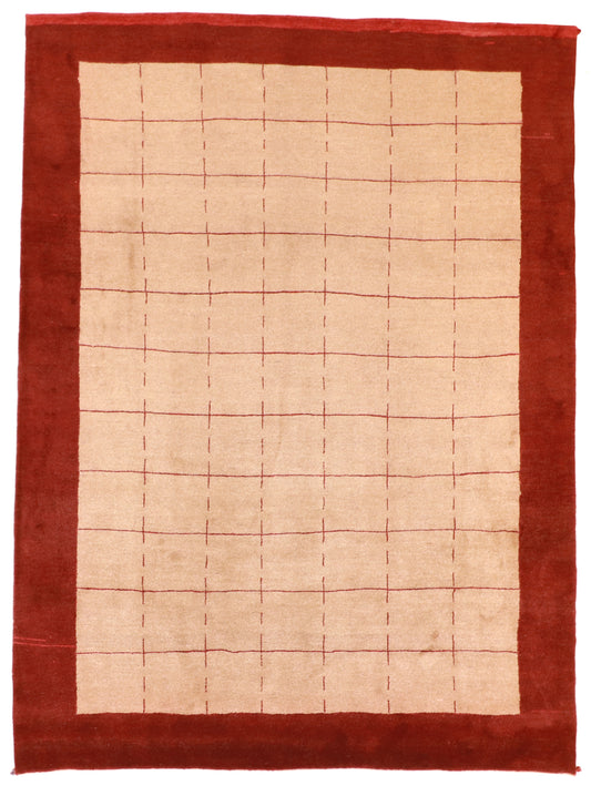 W 8 L 10.9 Gabbeh 100% Wool Hand-Woven All-Over Design - 53755