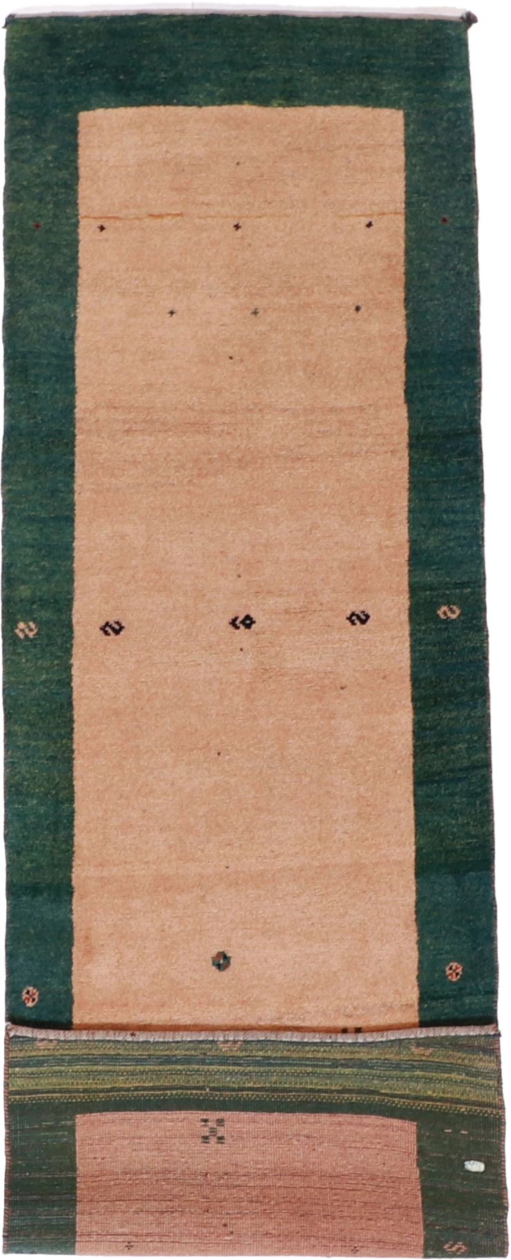 W 3 L 9.2 Gabbeh Runner 100% Wool Hand-Woven All-Over Design - 53766