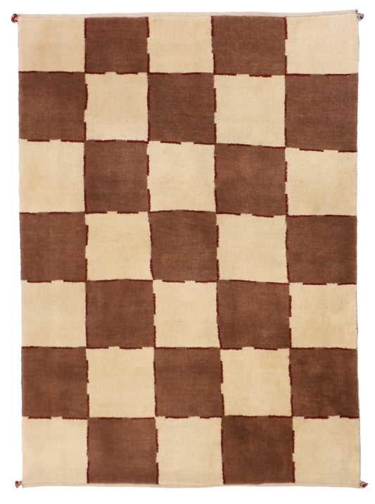 5x7 - Gabbeh Fine/Wool All Over Rectangle - Hand Knotted Rug — 53794