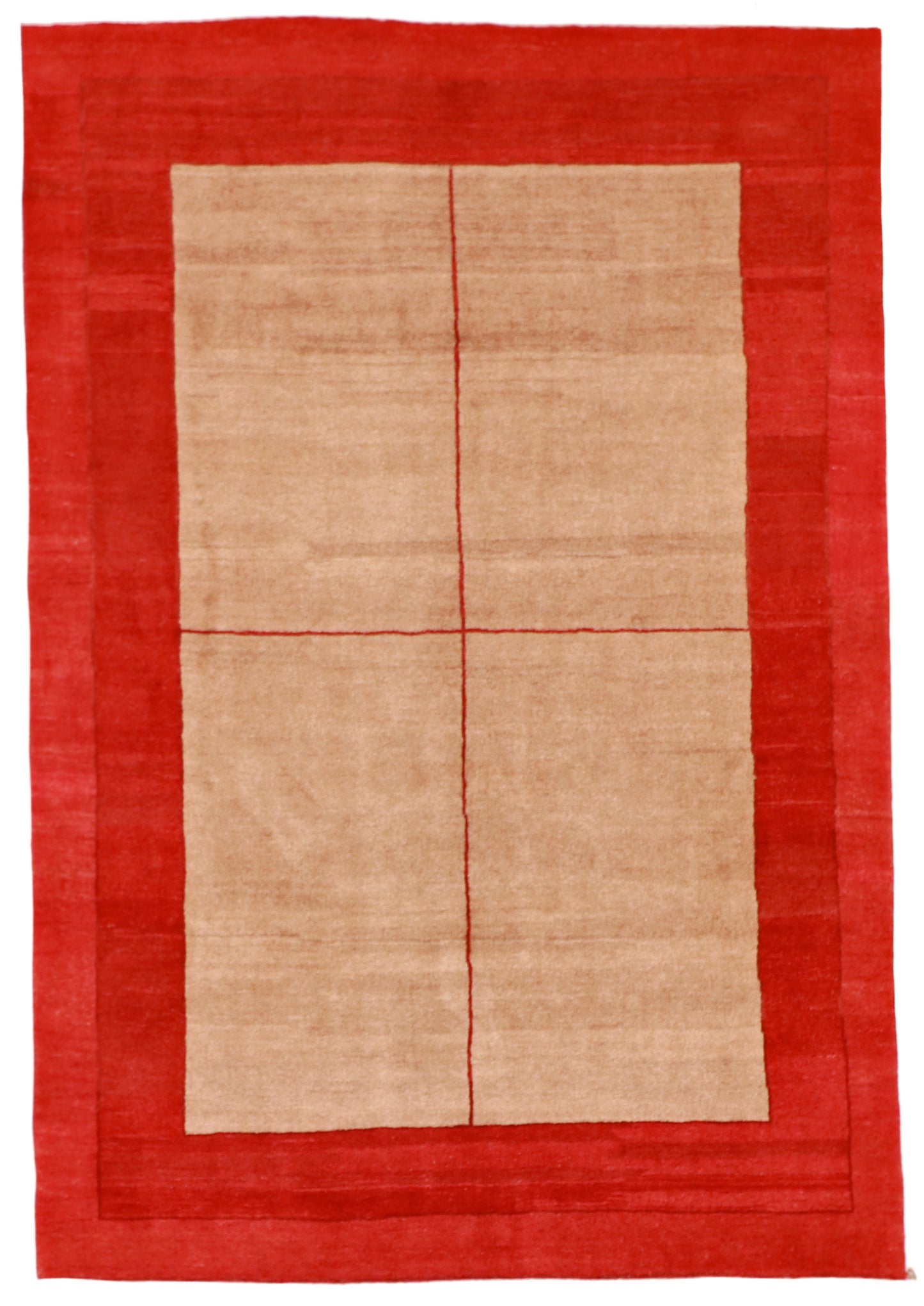 W 6.9 L 9.1 Yalame 100% Wool Hand-Woven All-Over Design - 53815