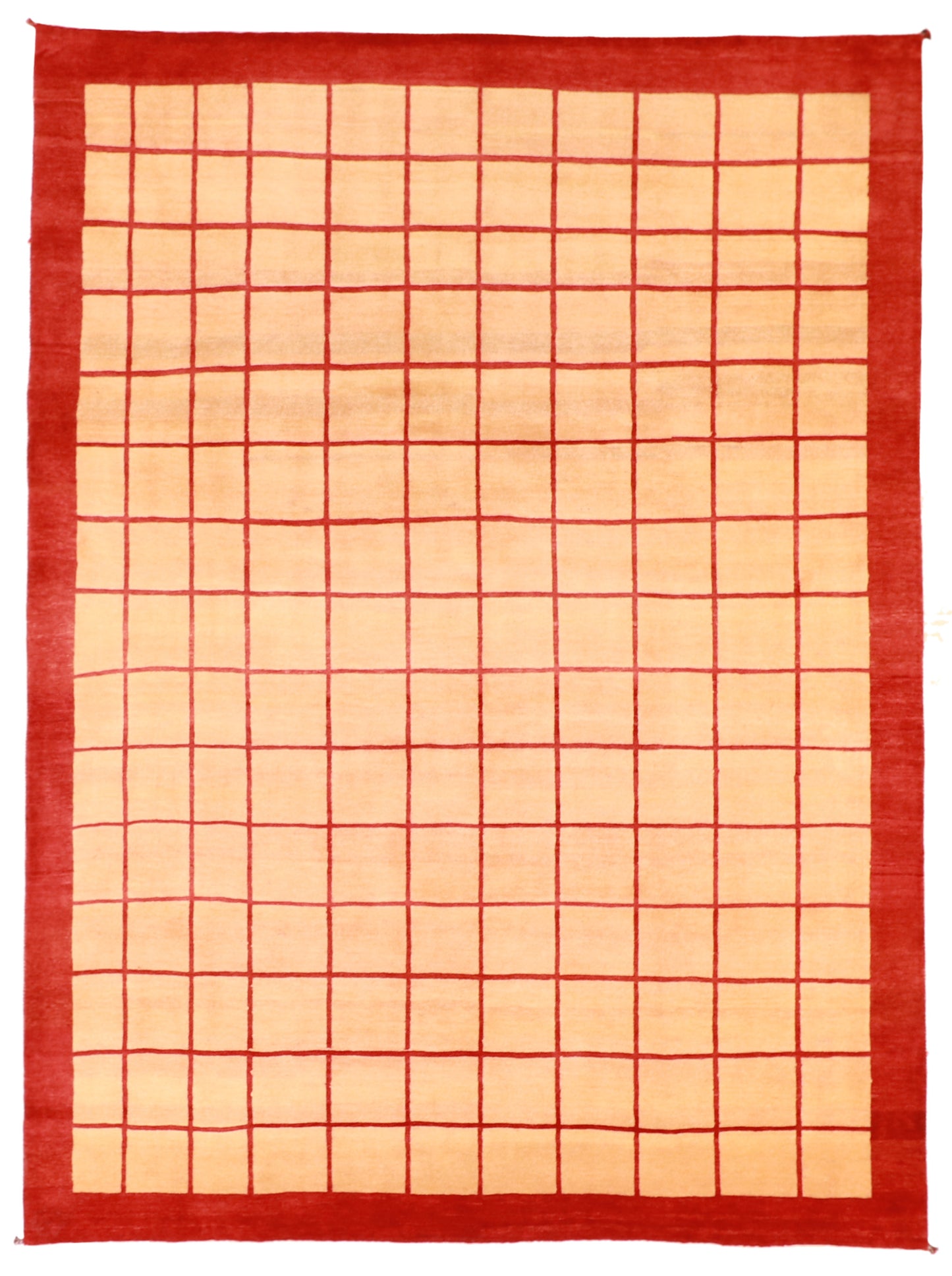 W 8.2 L 10.1 Gabbeh 100% Wool Hand-Woven All-Over Design - 53847