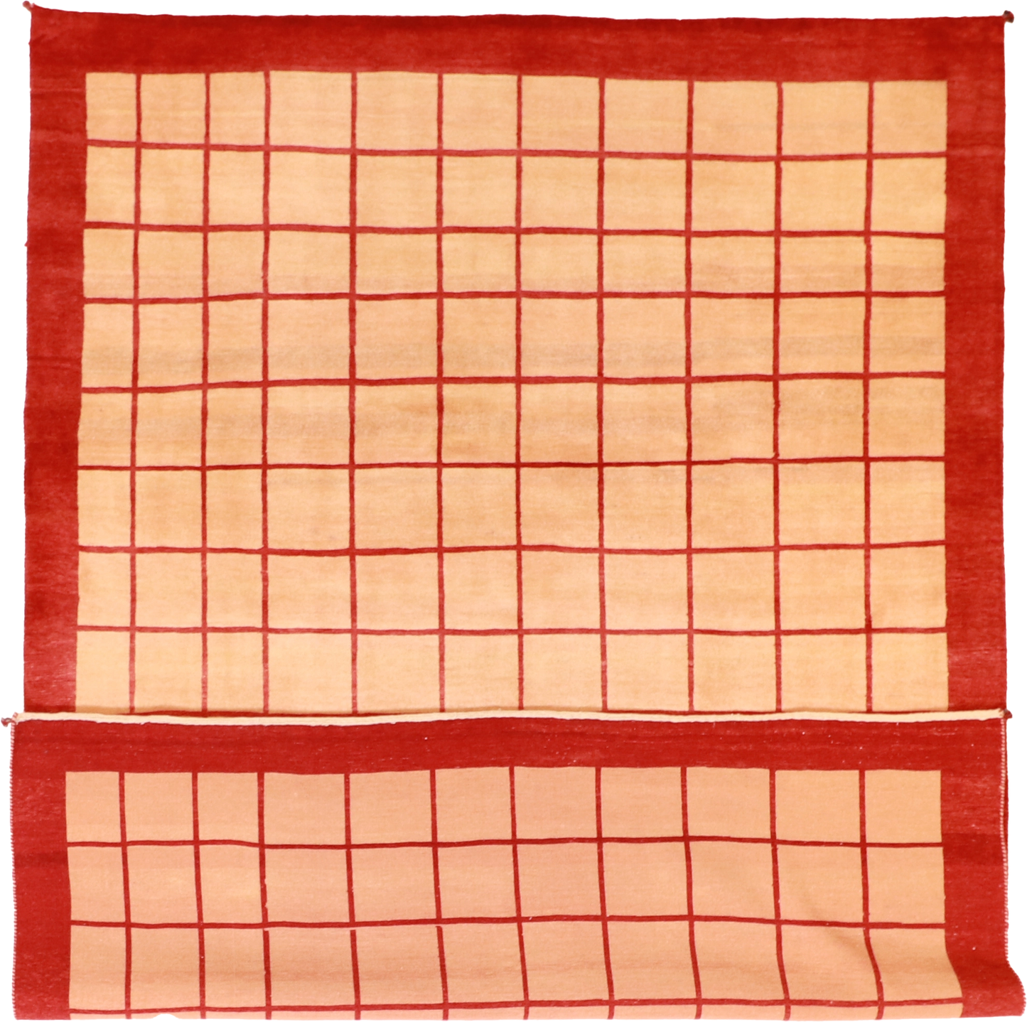 W 8.2 L 10.1 Gabbeh 100% Wool Hand-Woven All-Over Design - 53847