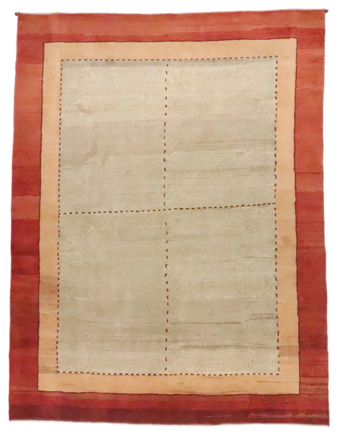 W 8.4 L 10.1 Gabbeh 100% Wool Hand-Woven All-Over Design - 53854