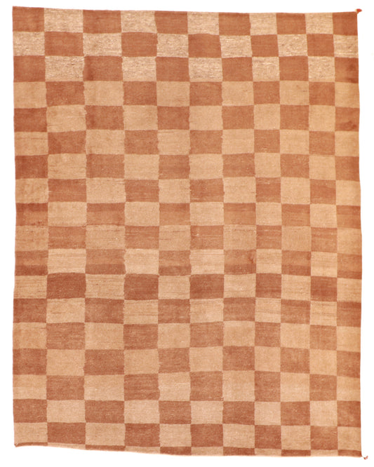 W 8.4 L 10.8 Gabbeh 100% Wool Hand-Woven All-Over Design - 53856
