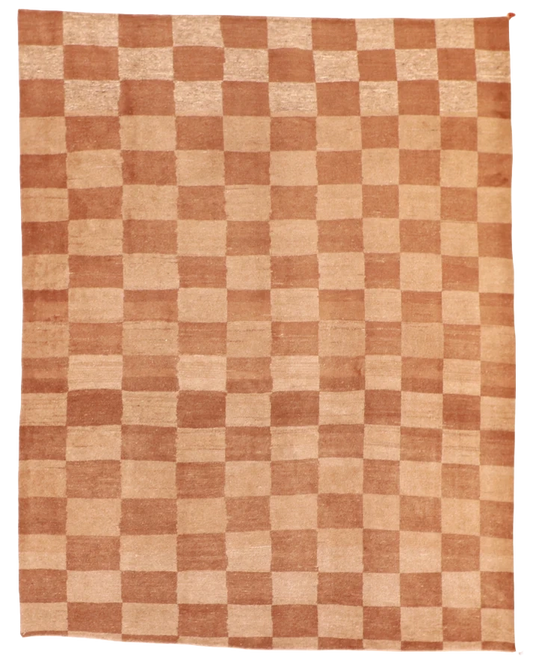 W 8.4 L 10.8 Gabbeh 100% Wool Hand-Woven All-Over Design - 53856