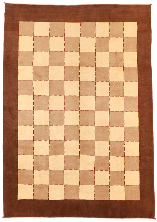 W 8.3 L 11.7 Gabbeh 100% Wool Hand-Woven All-Over Design - 53858