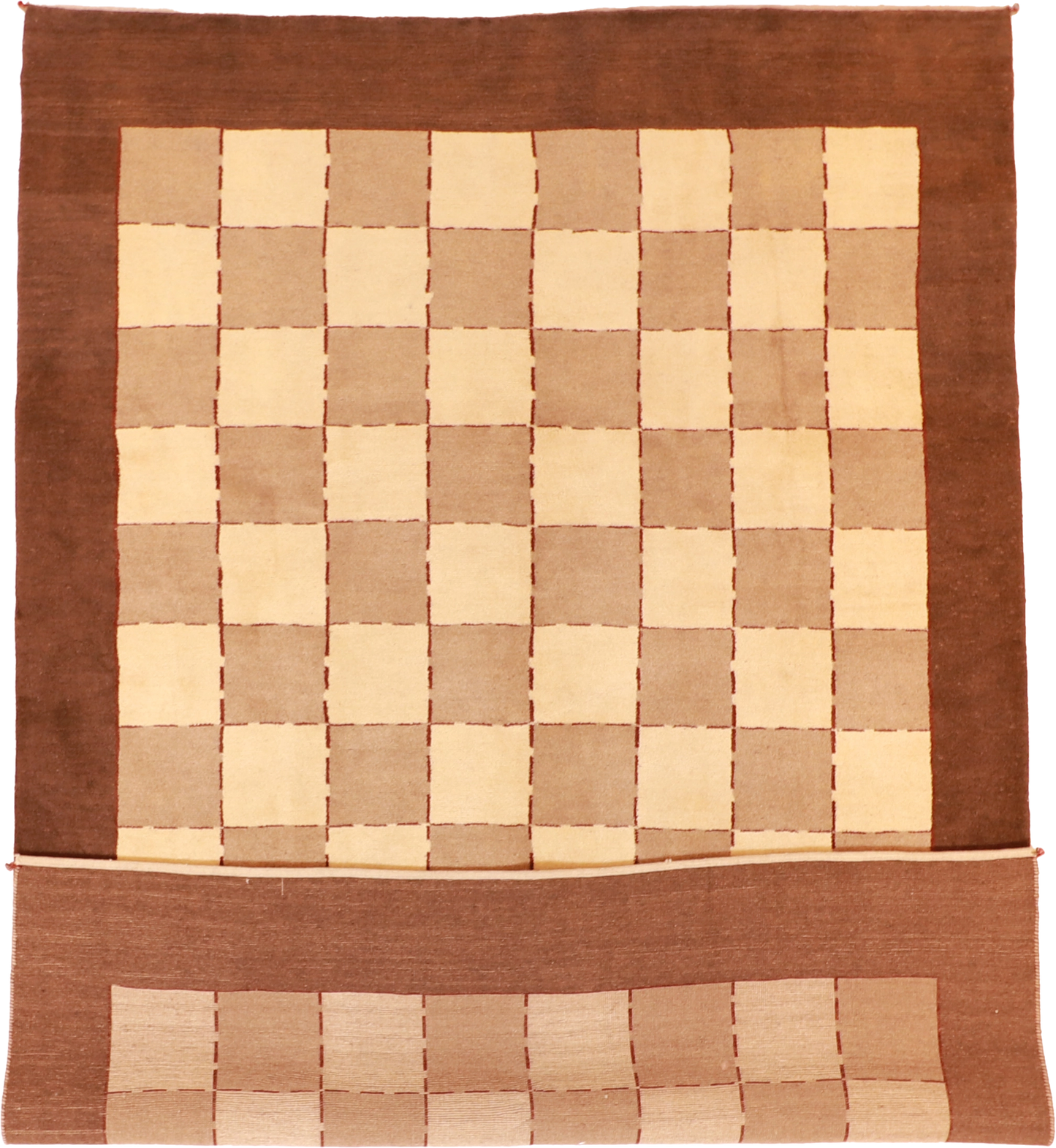 W 8.3 L 11.7 Gabbeh 100% Wool Hand-Woven All-Over Design - 53858