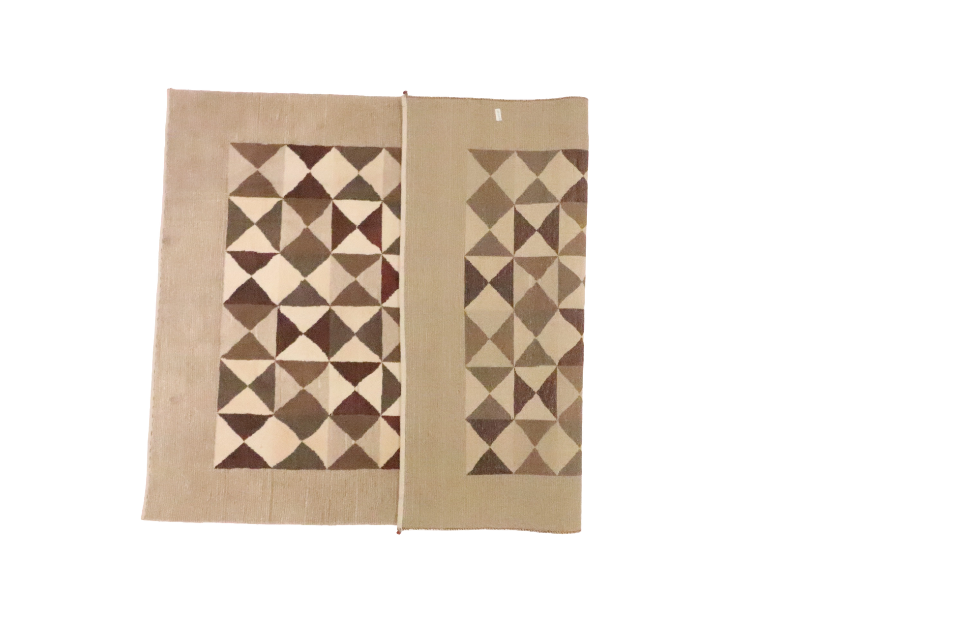 W 6.8 L 11.7 100% Wool Handmade Persia All Over Design - 53864