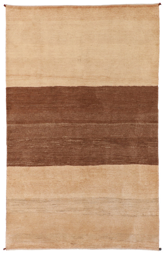 W 5.7 L 9.2 Gabbeh 100% Wool Hand-Woven All-Over Design - 53872
