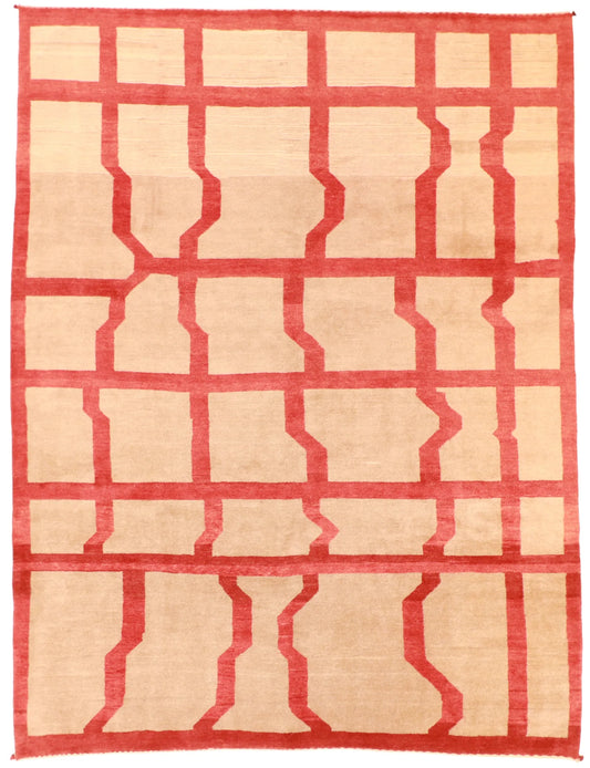 9.7 x 12.11 - Gabbeh Fine/Wool All Over Rectangle - Finest Hand-Knotted Quality Wool — 53879
