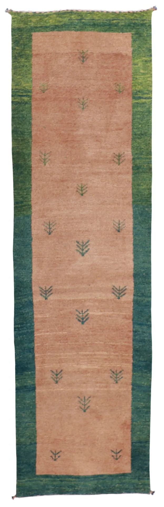 W 2.9 - L 9.7 - Gabbeh Fine/Wool All Over Rectangle - Finest Hand-Knotted Quality Wool - 53884