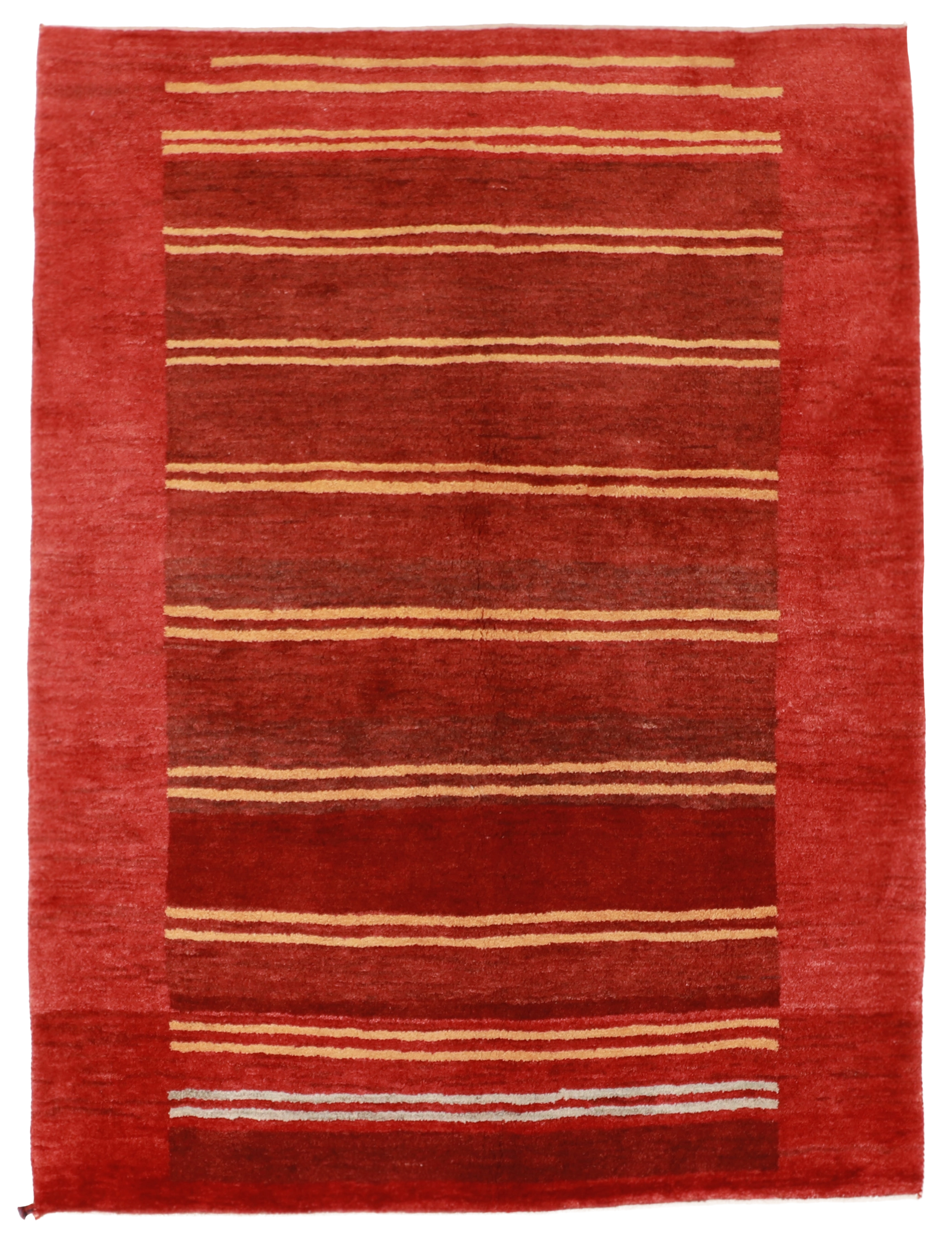 W 4.9 L 6 Gabbeh 100% Wool Hand-Woven All-Over Design - 53901