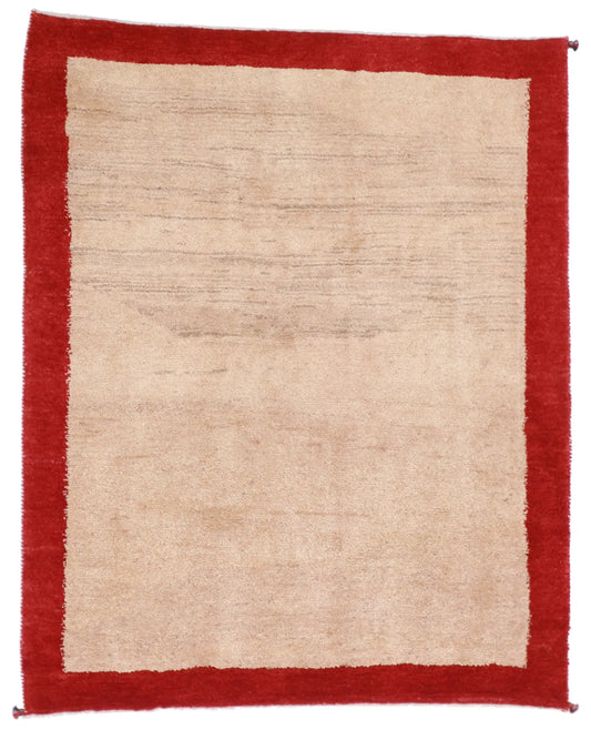 4x6 - Gabbeh Fine/Wool All Over Rectangl - Hand knotted Rug — 53937