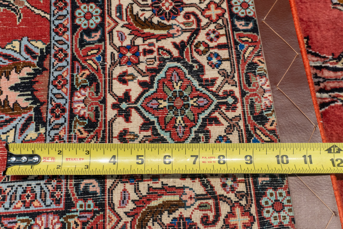 W 6.6 L 9.9 Bijar Wool And Silk Blend Hand-Woven All-Over Design - 53985