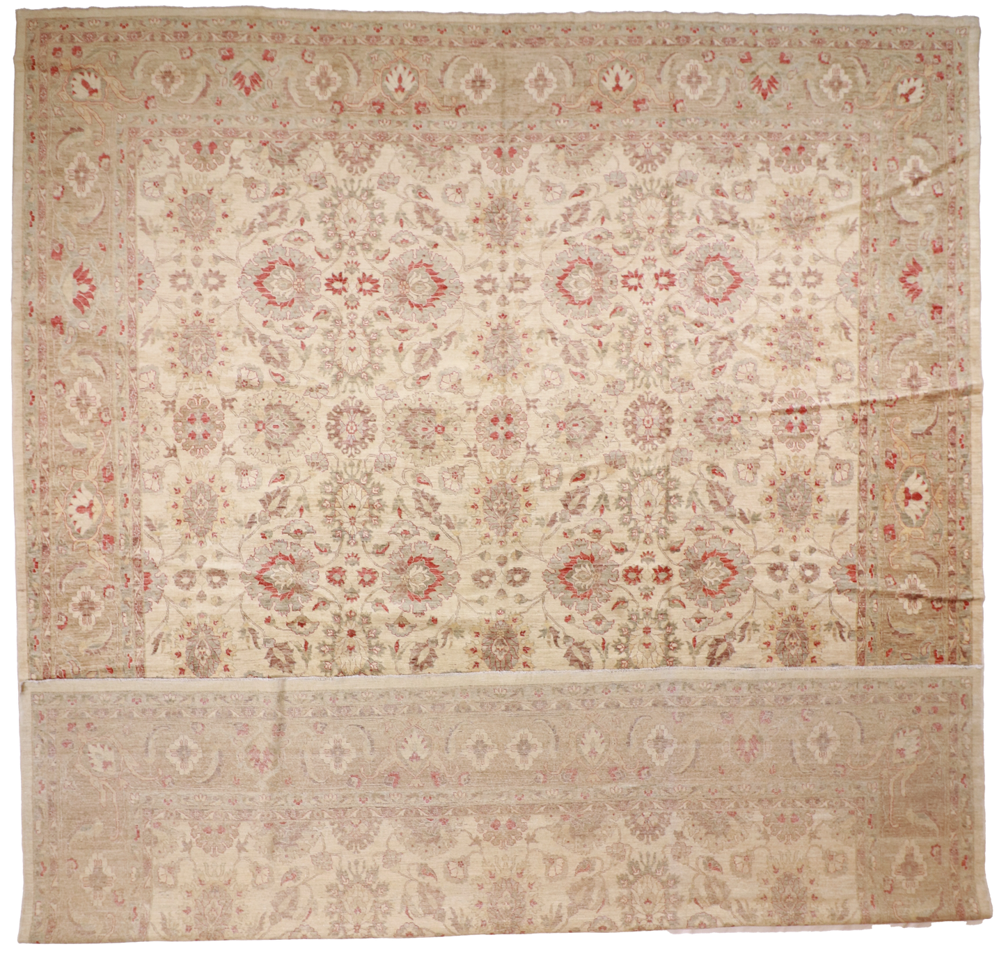 W 15.6 L 18.11 Bakhtiarie 100% Wool Hand-Woven All-Over Design - 54043