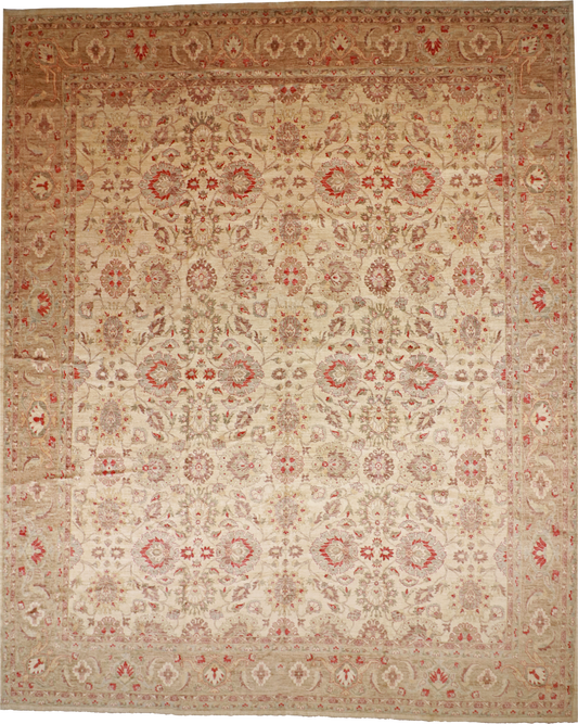 W 15.6 L 18.11 Bakhtiarie 100% Wool Hand-Woven All-Over Design - 54043