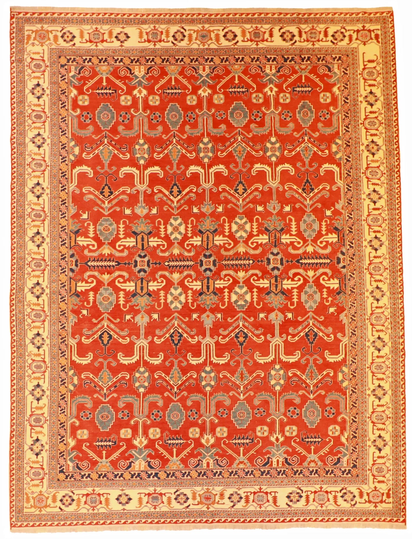 9.8 x 13.1 - Sumak Wool Traditional Rectangle - Finest Hand-Knotted Quality Wool — 54127
