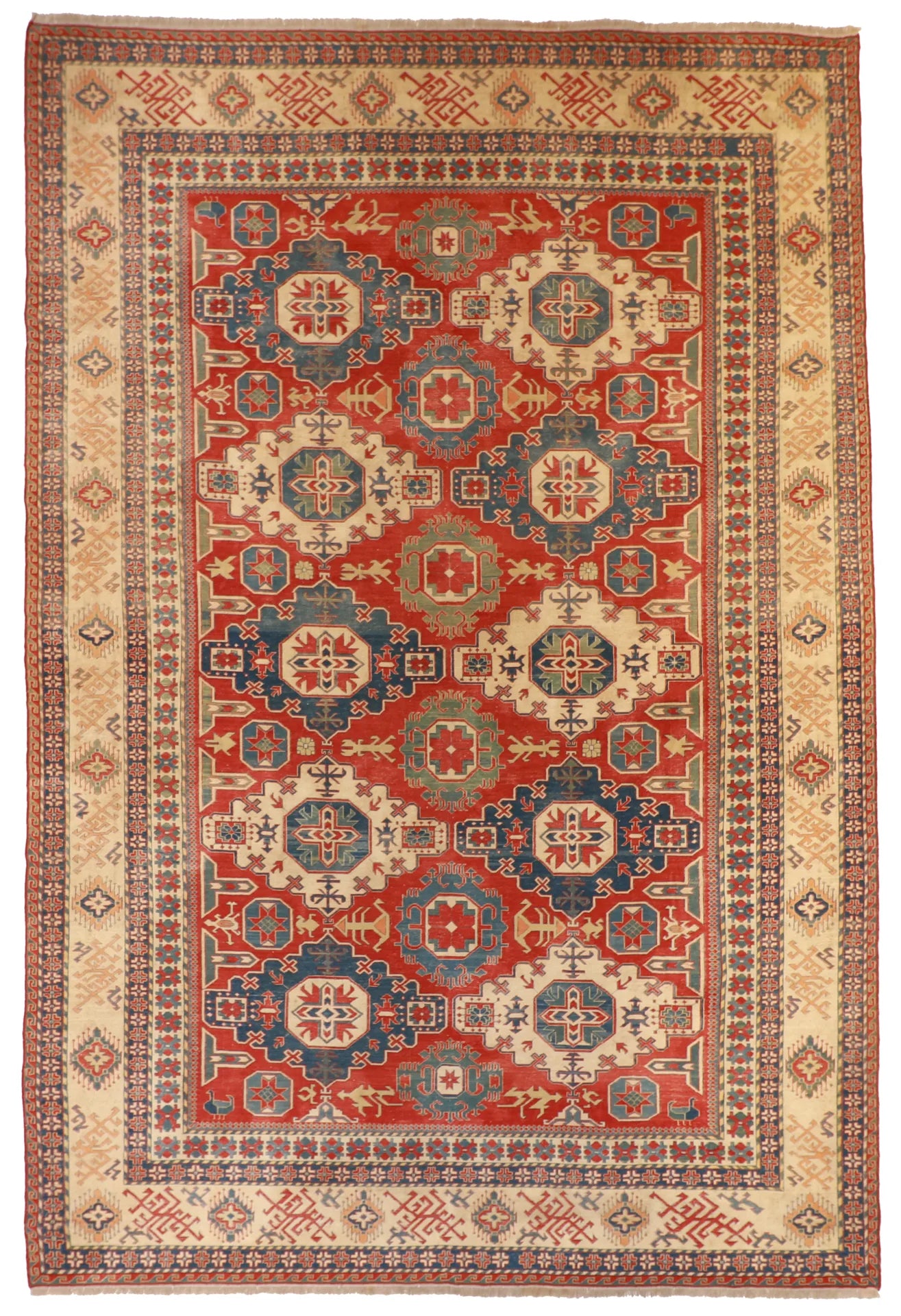 10 x 15.8 - Sumak Wool Traditional Rectangle - Finest Hand-Knotted Quality Wool — 54130