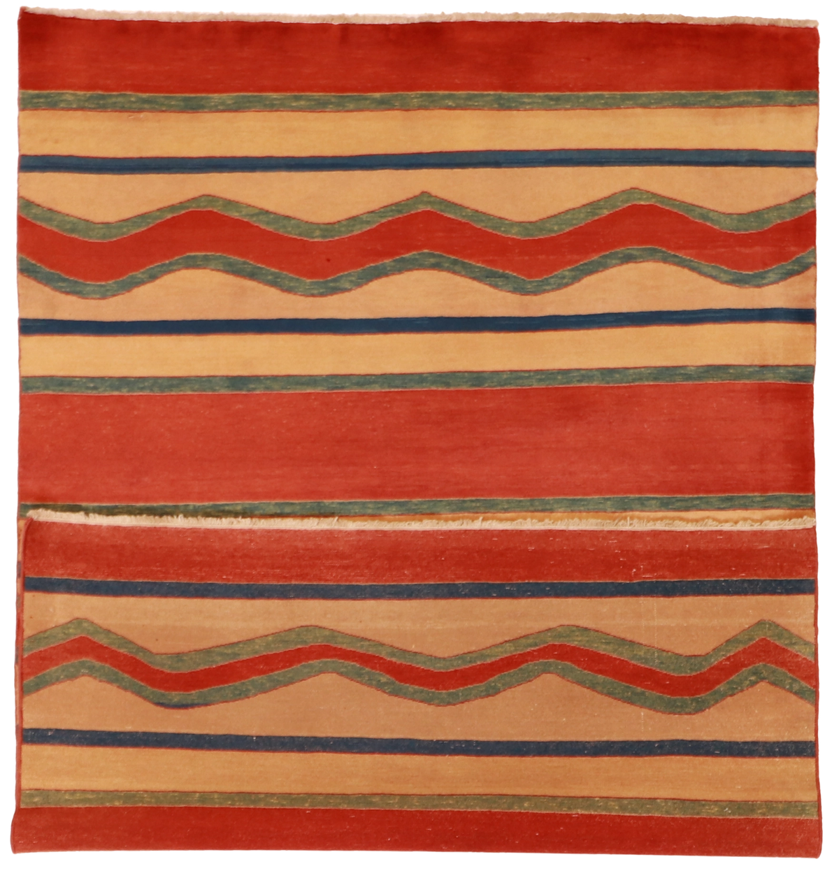 W 4.2 L 6.3 Choba 100% Wool Hand-Woven All-Over Design - 54135