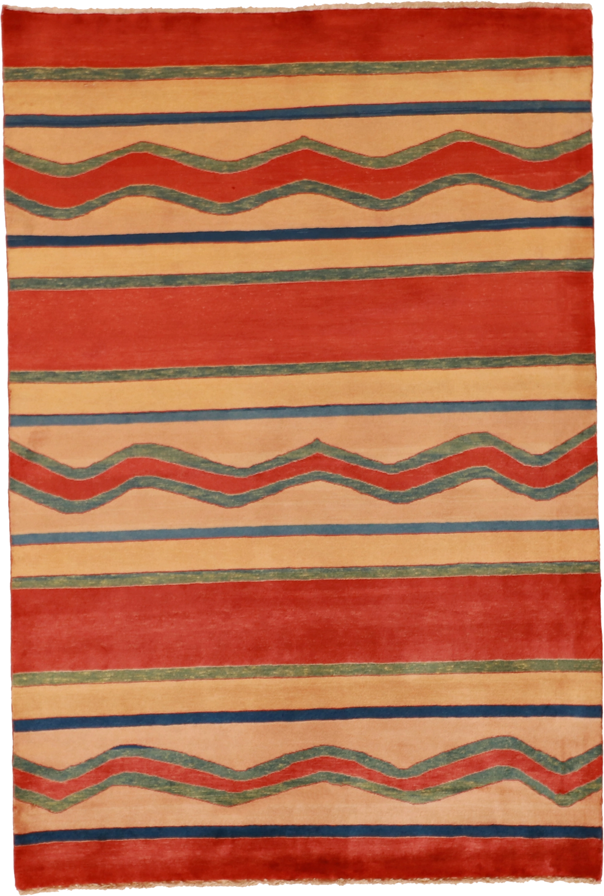 W 4.2 L 6.3 Choba 100% Wool Hand-Woven All-Over Design - 54135