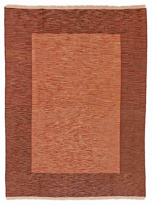 W 5.6 - L 7.5 - Azarie Fine/Wool Geometric Rectangle - Finest Hand-Made Quality Wool - 54322