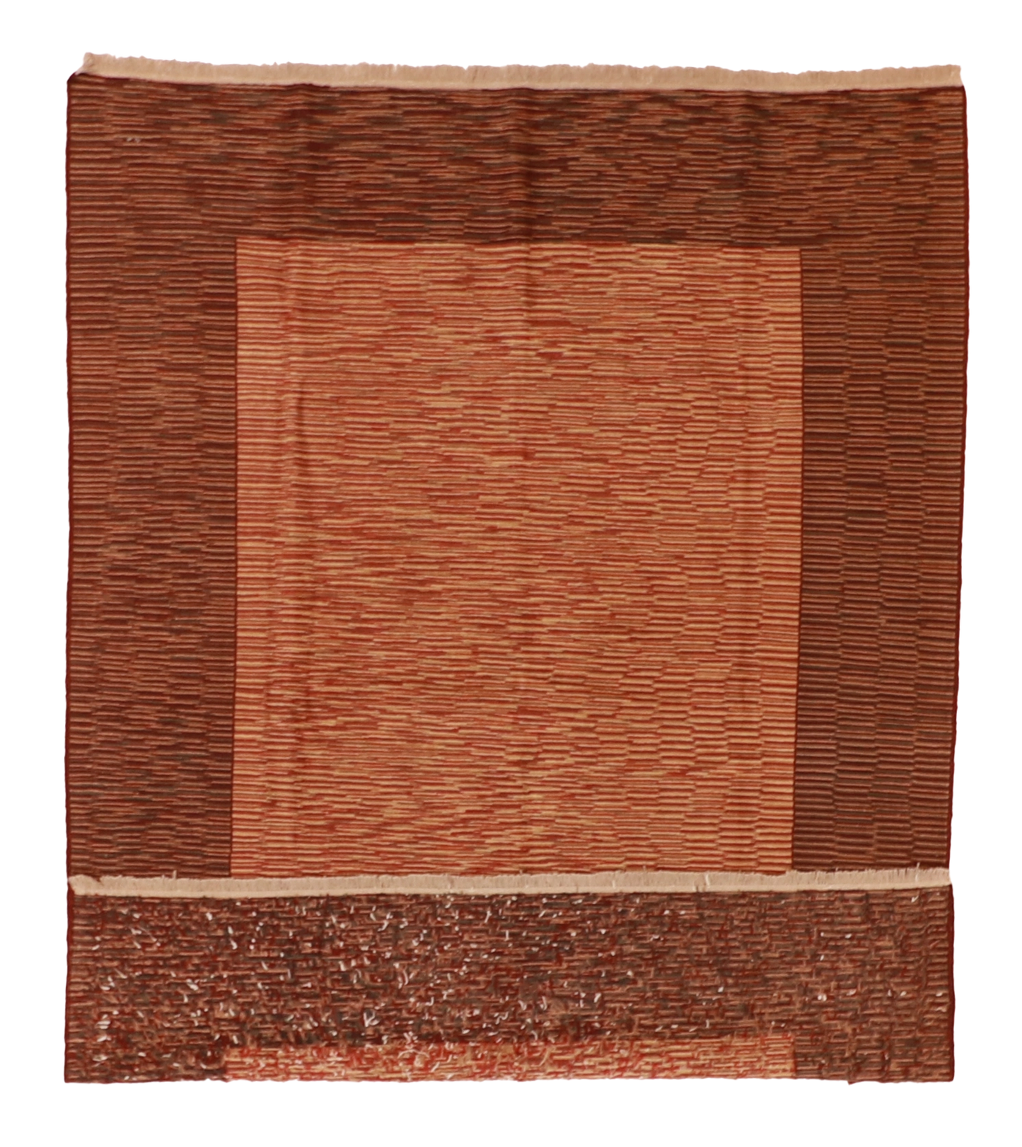 W 5.6 - L 7.5 - Azarie Fine/Wool Geometric Rectangle - Finest Hand-Made Quality Wool - 54322