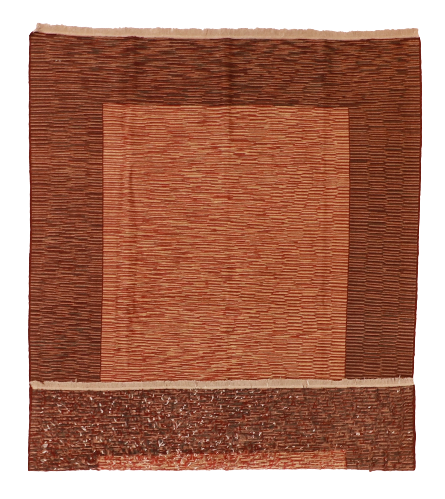 W 5.6 - L 7.5 - Azarie Fine/Wool Geometric Rectangle - Finest Hand-Made Quality Wool - 54322