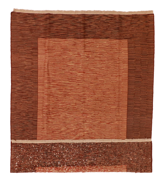W 5.6 - L 7.5 - Azarie Fine/Wool Geometric Rectangle - Finest Hand-Made Quality Wool - 54322