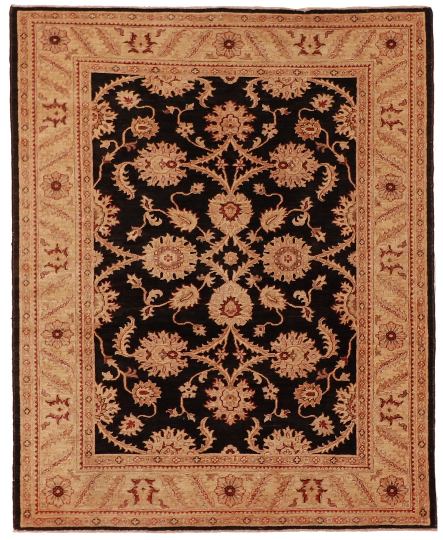 W 5.11 L 7.3 Zanjan 100% Wool Handmade All Over Design - 54485