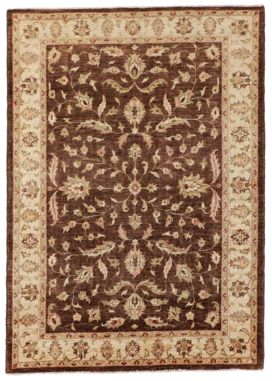 W 5 - L 7 - Jozan Fine/Wool All Over Rectangle - Hand Woven Rug - 54487