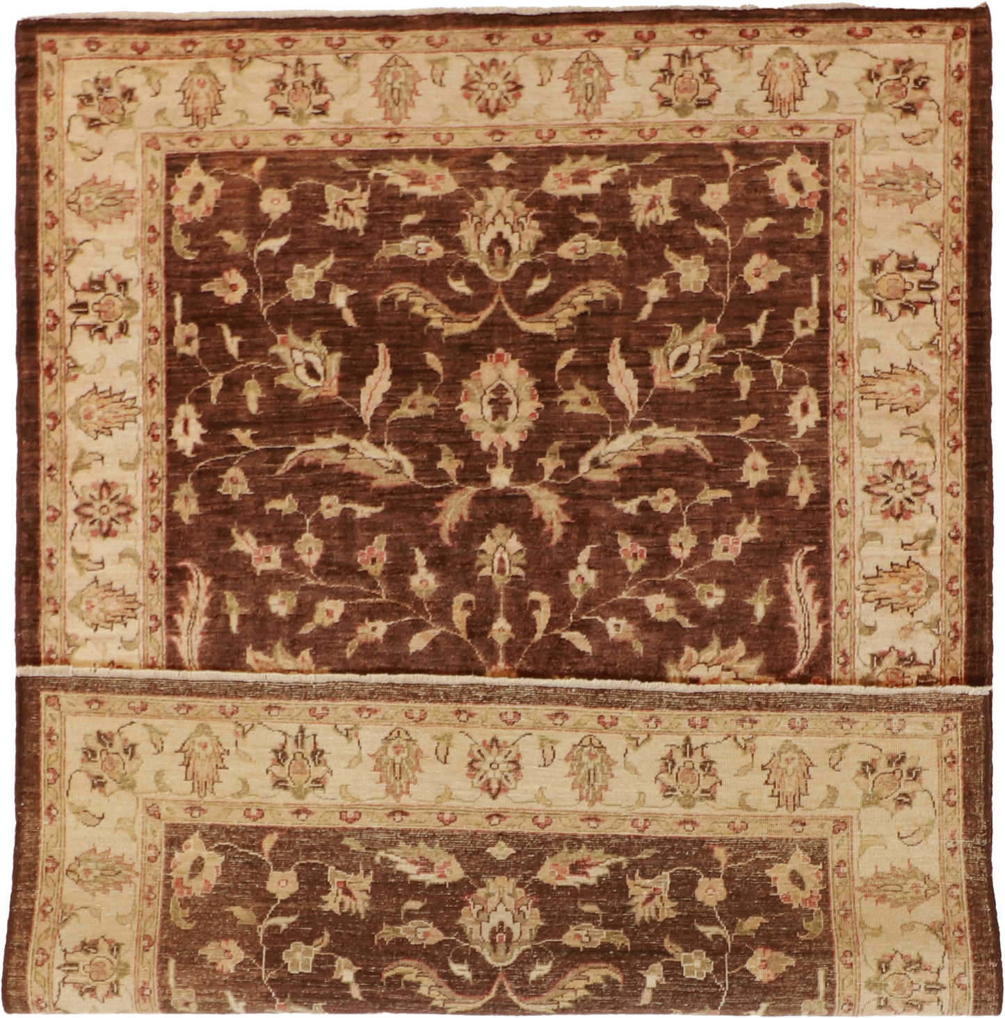 W 5 L 7 Jozan 100% Wool Hand-Woven All-Over Design - 54487