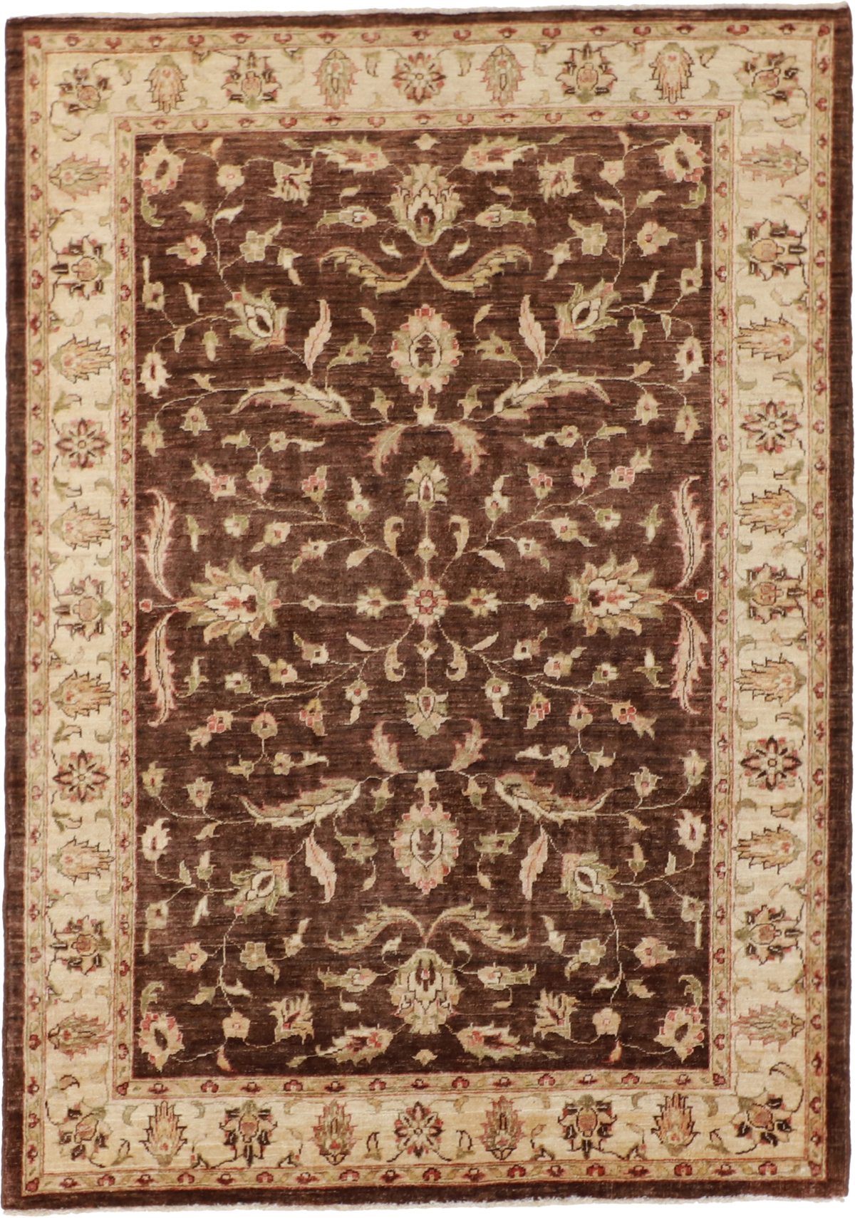 W 5 L 7 Jozan 100% Wool Hand-Woven All-Over Design - 54487