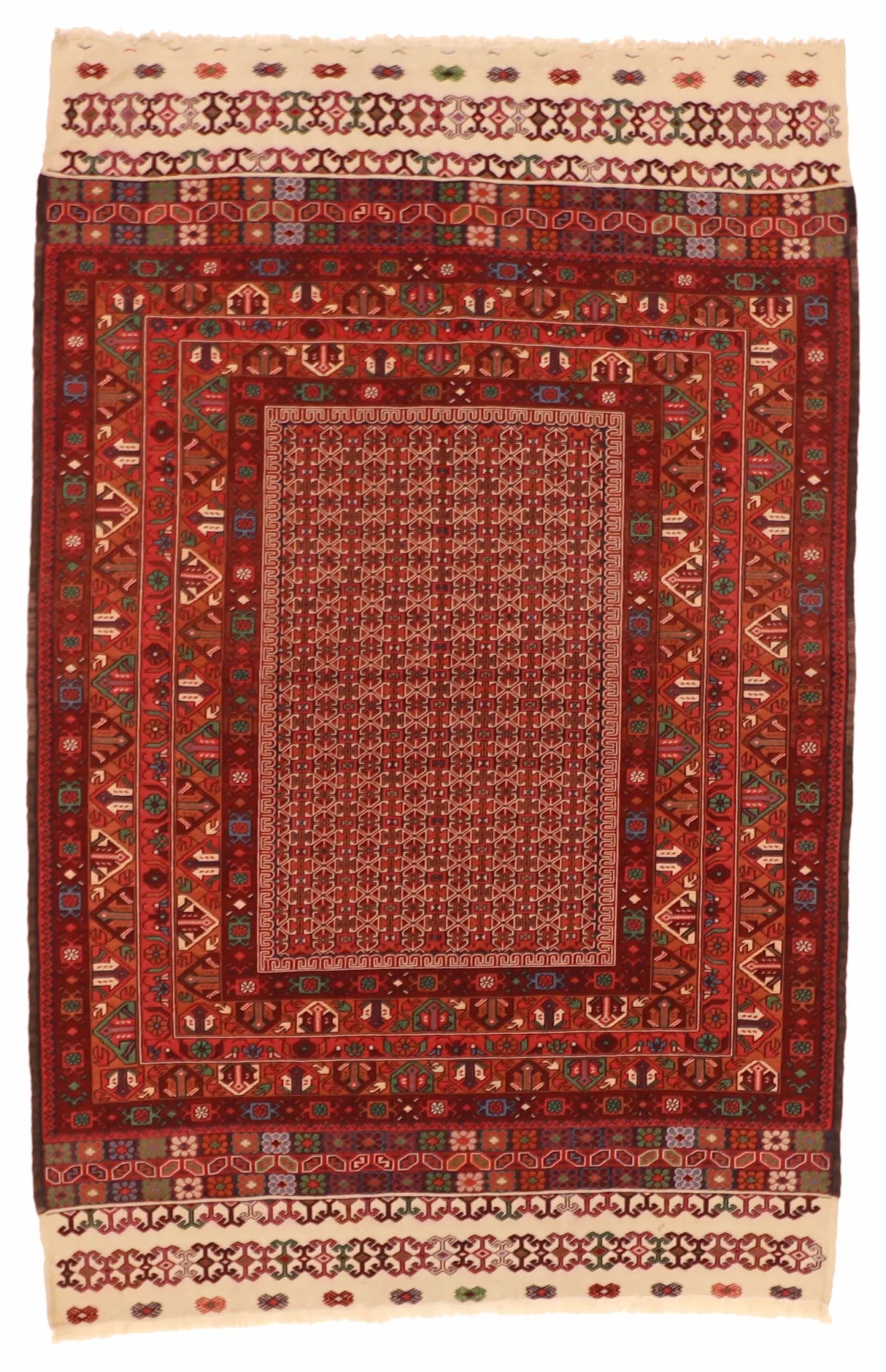 4 x 6.1 - Yalameh Wool Traditional Rectangle - Finest Hand-Knotted Quality Wool — 54561