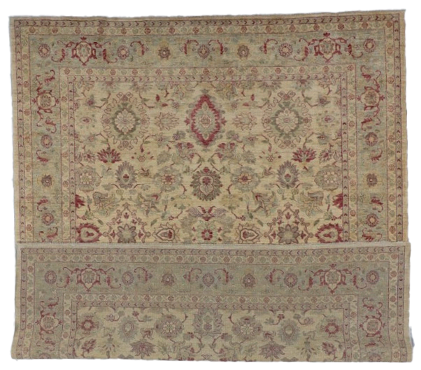 W 8.2 - L 9.9 - Malayer Wool All Over Rectangle - Hand Woven Rug - 54640