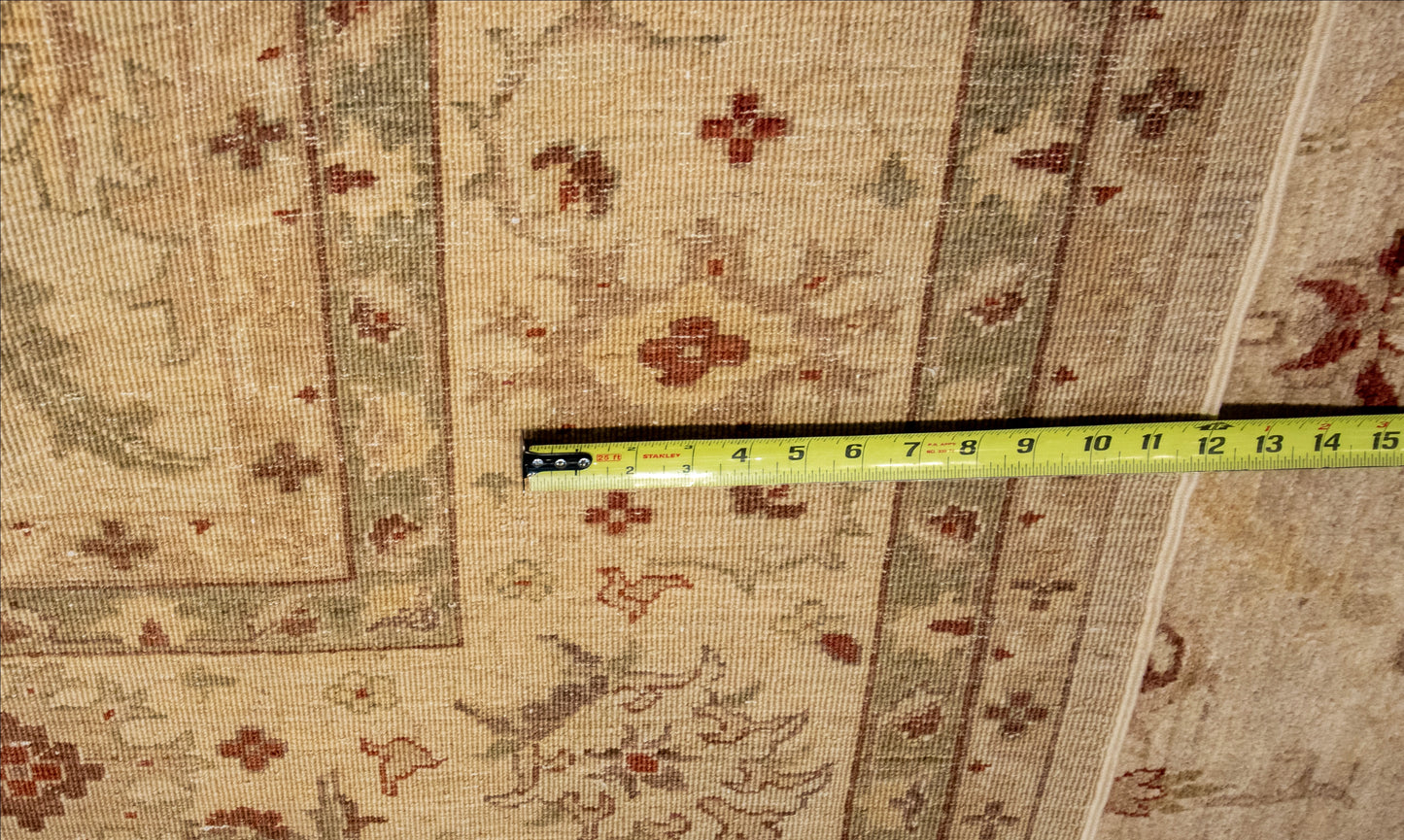 W 8 L 10.4 Oushak 100% Wool Hand-Woven All-Over Design - 54653