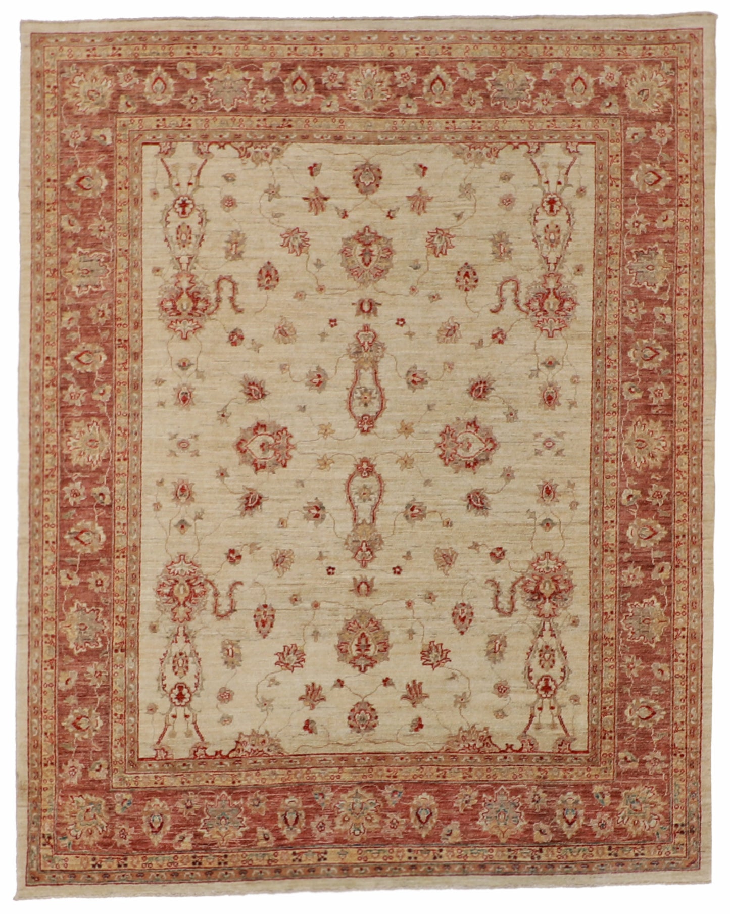 W 6.6 L 8.1 Marand 100% Wool Handmade All Over Design - 54667