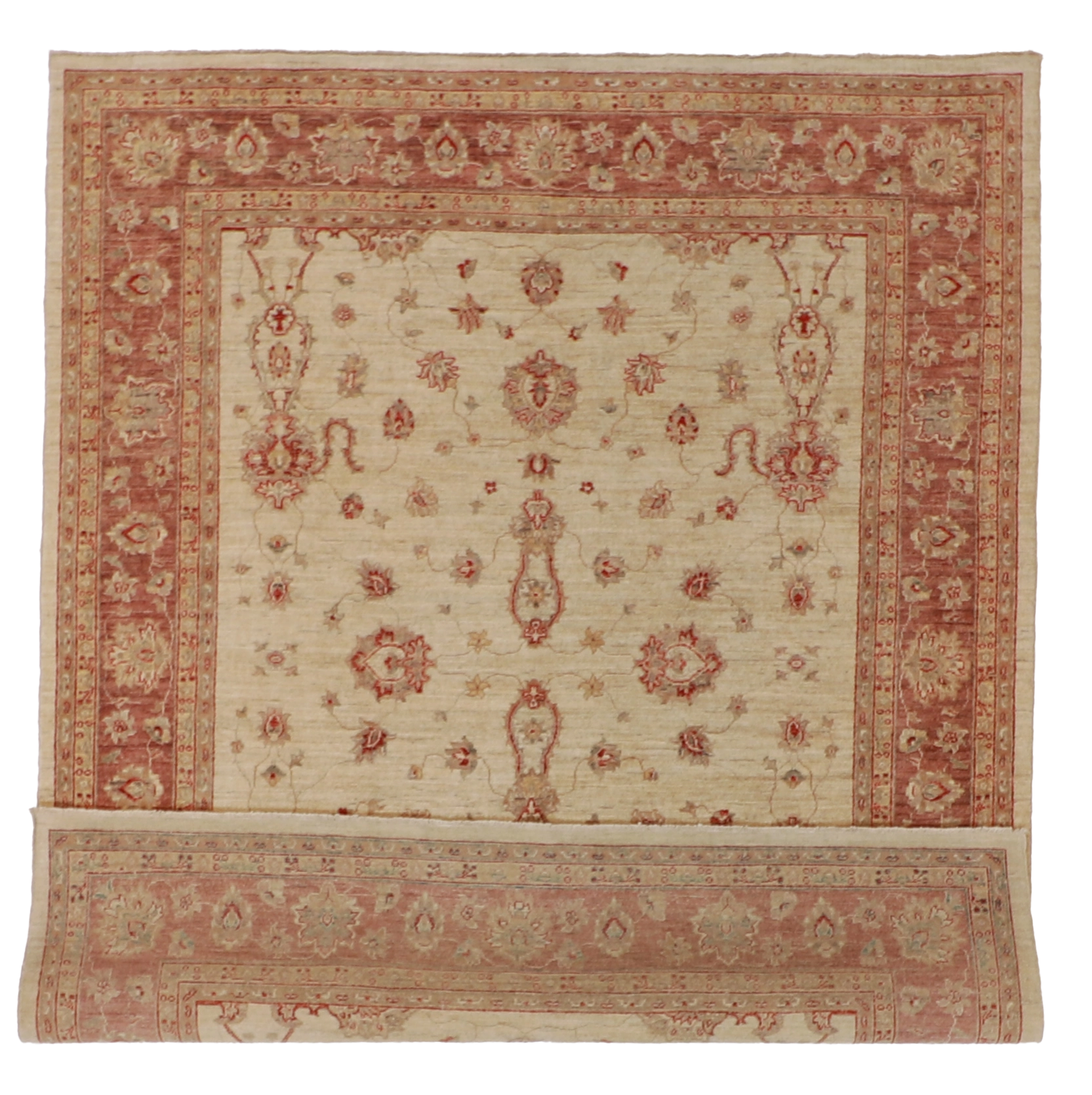 W 6.6 L 8.1 Marand 100% Wool Handmade All Over Design - 54667