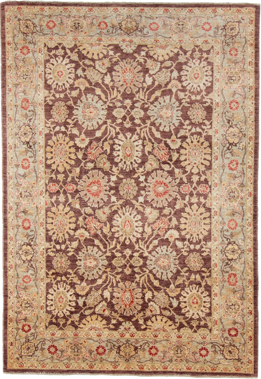 W 6 L 8.7 Yazd 100% Wool Hand-Woven All-Over Design - 54668