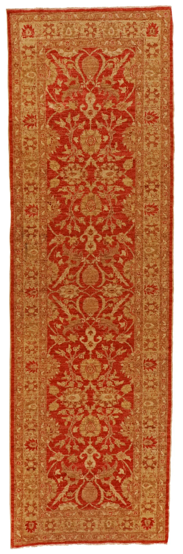 3.1 x 10.1 - Teharan Fine/Wool All Over Rectangle - Finest Hand-Knotted Quality Wool — 54733