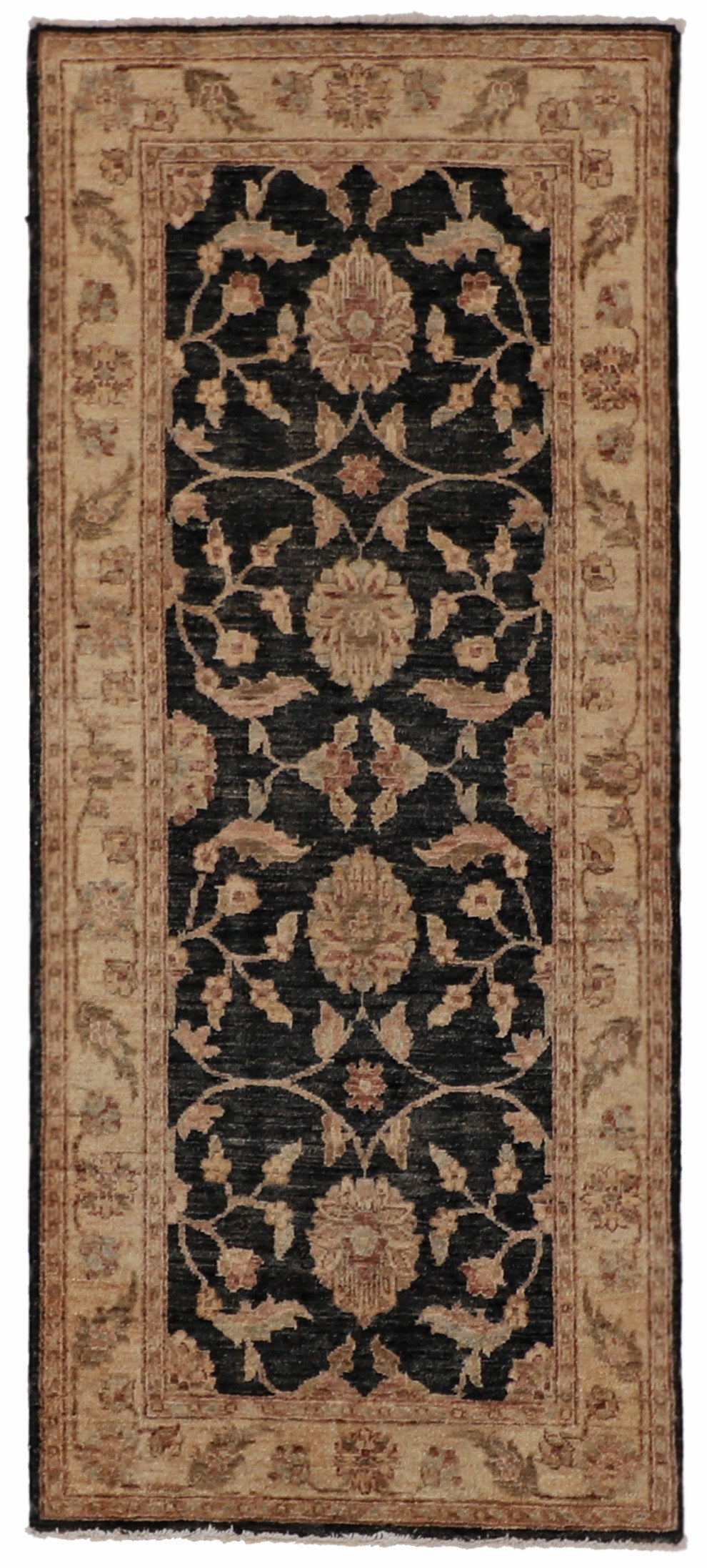 W 2.6 L 6 Sh. Abbas Runner 100% Wool Handmade All Over Design - 54753