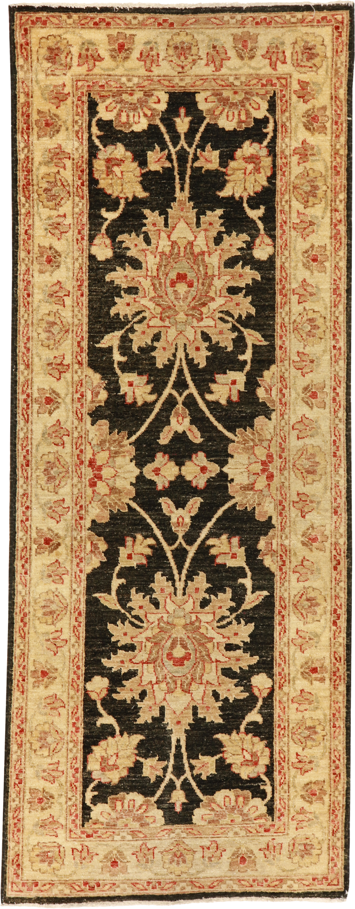 W 2.6 L 6.6 Tabriz Runner 100% Wool Handmade All Over Design - 54755