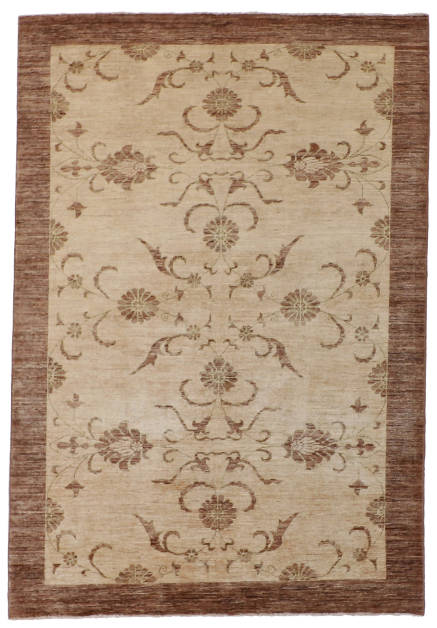 W 6.1 L 8.10 Farahan 100% Wool Handmade All Over Design - 54848