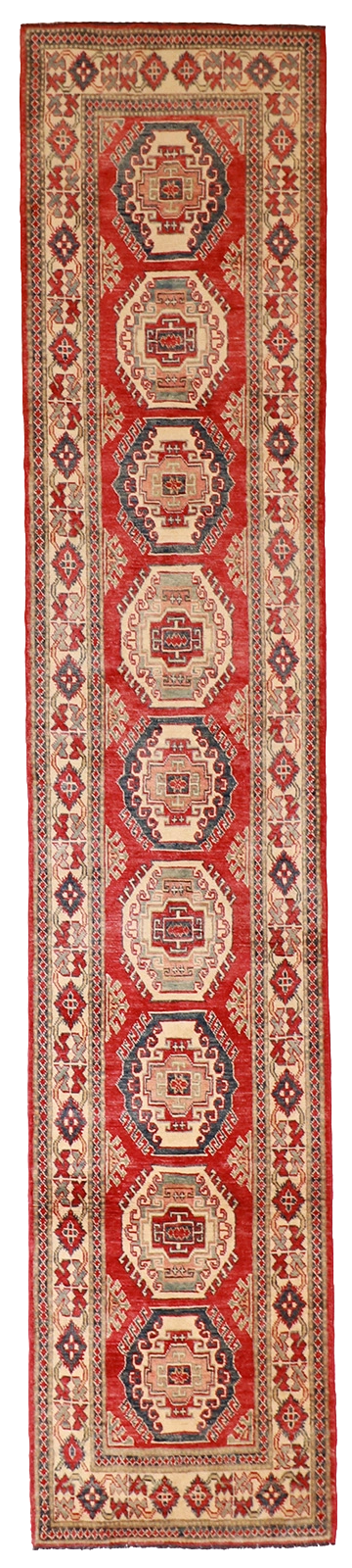 W 2.8 L 13.6 Caucasian 100% Wool Hand-Woven - 54882