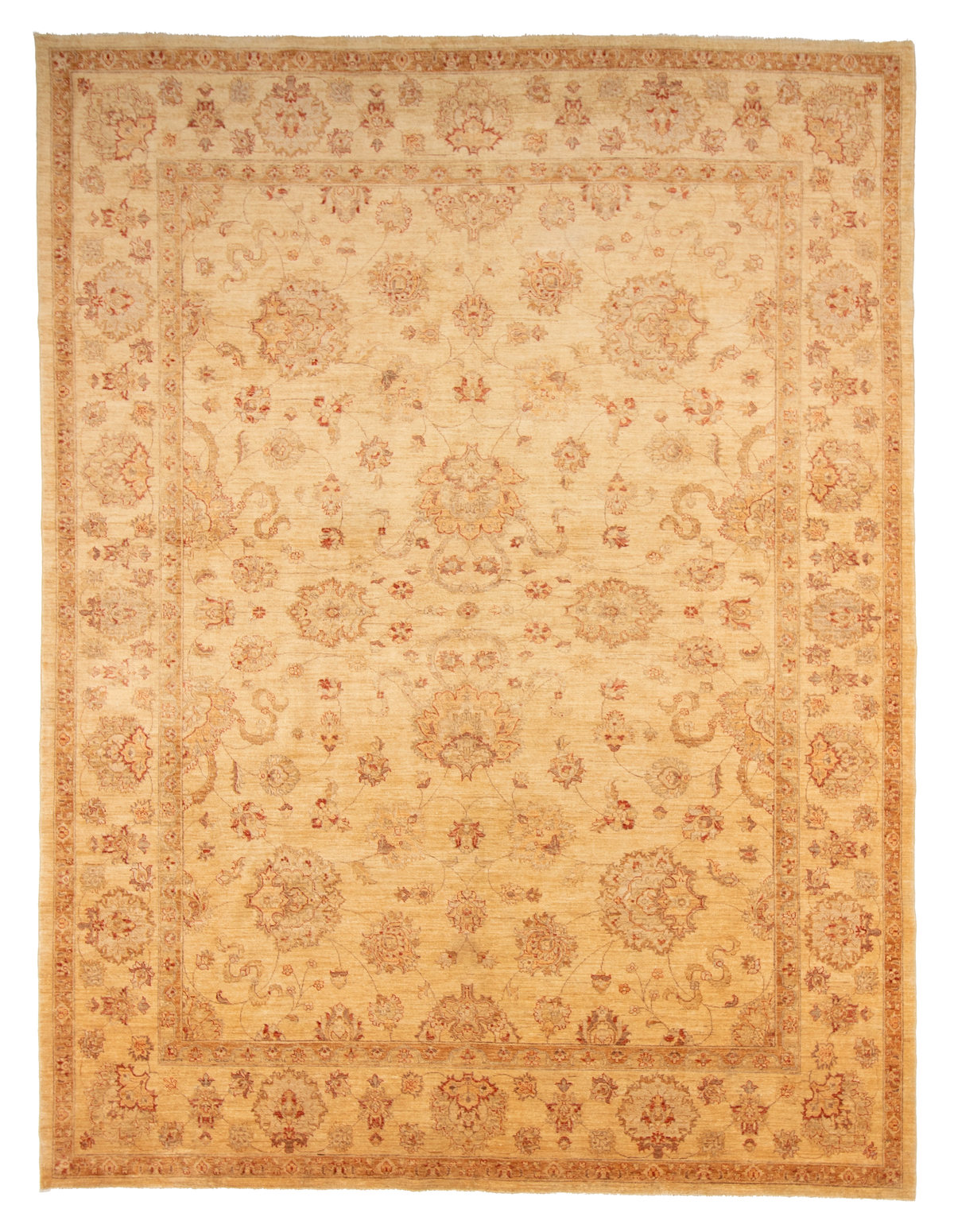 W 10 L 13.3 Agra 100% Wool Hand-Woven All-Over Design - 54942