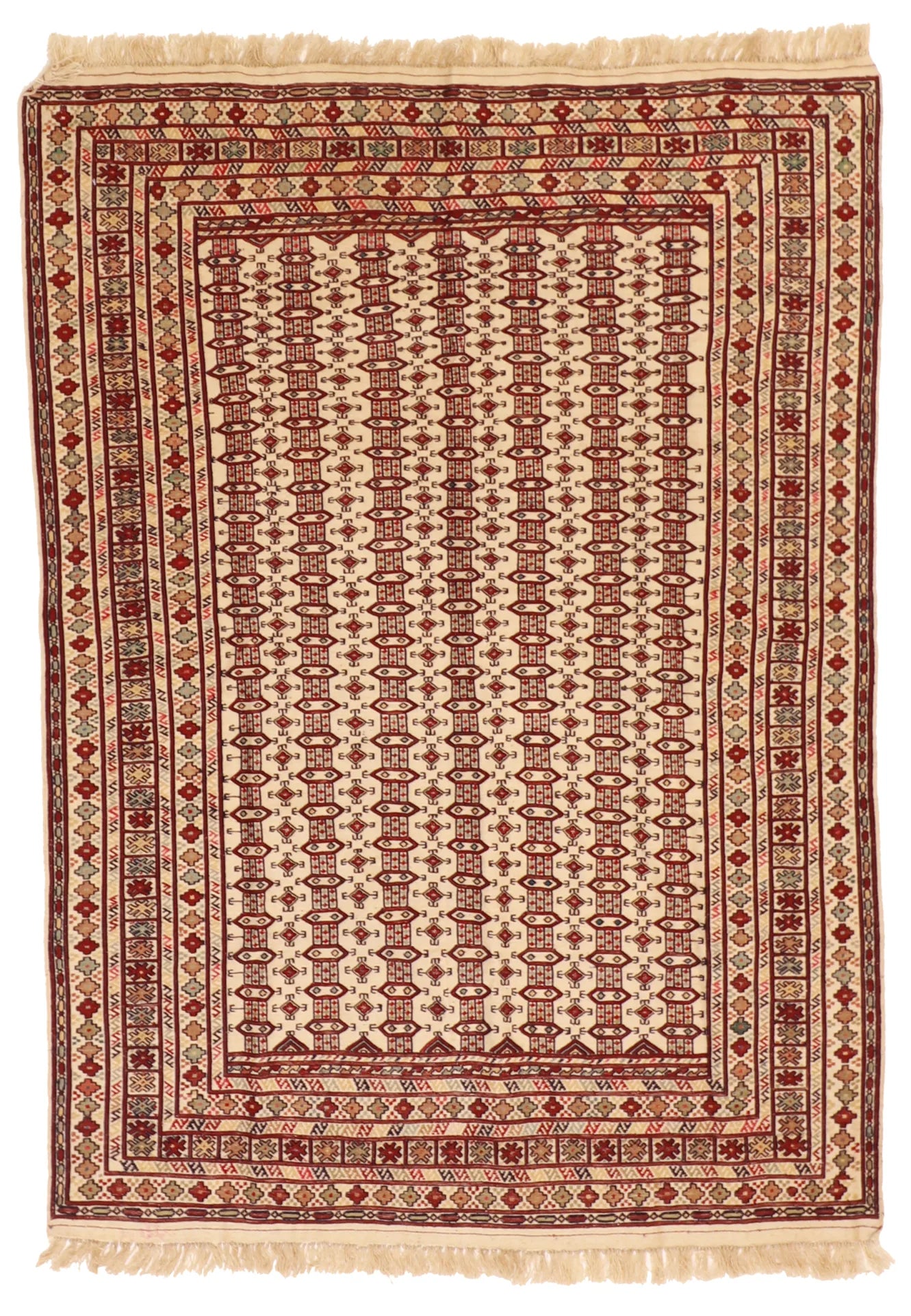 4.5 x 6 - Baluch Wool Traditional Rectangle - Finest Hand-Knotted Quality Wool — 55000
