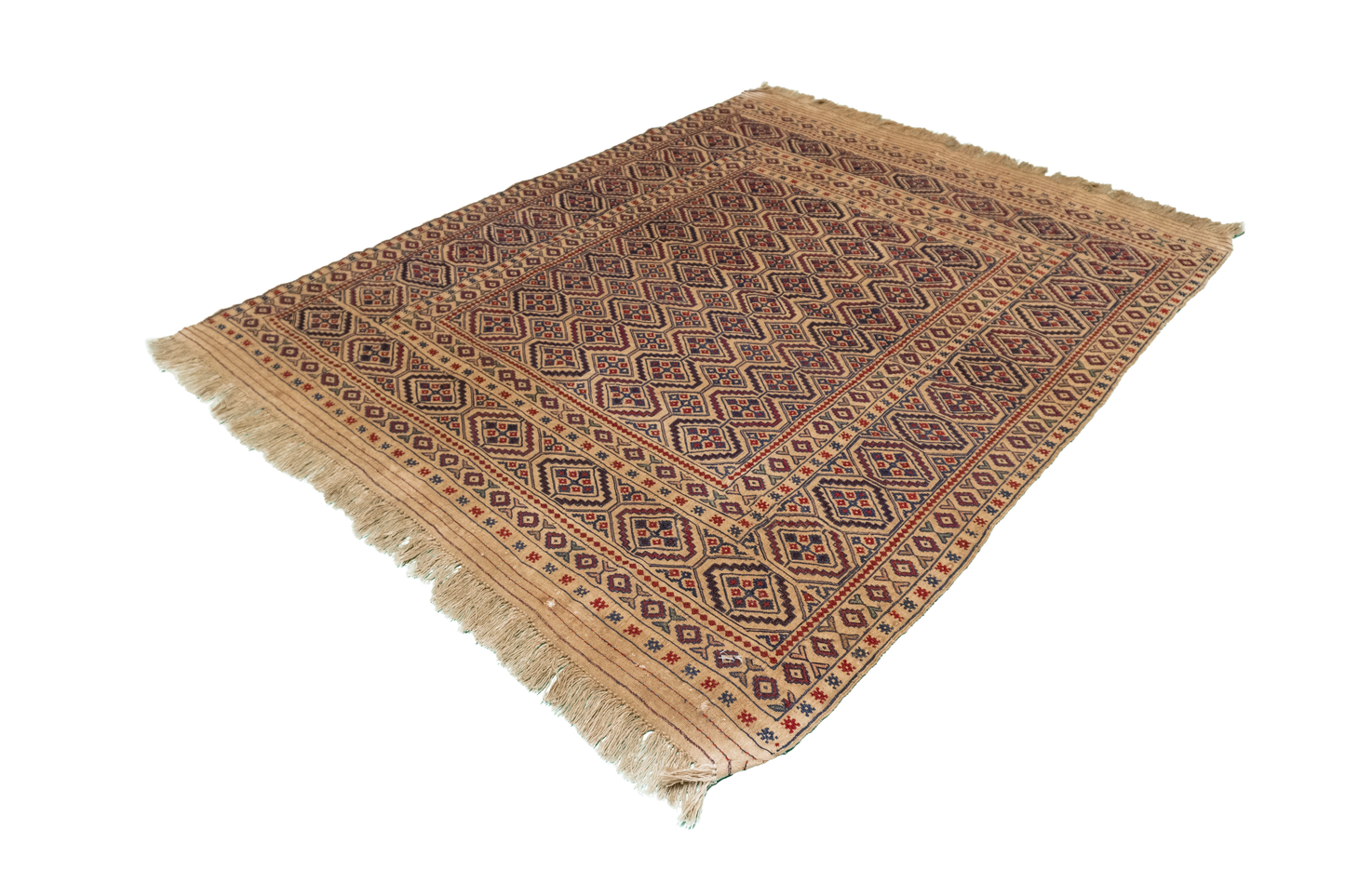 W 5 L 6.2 Seneh 100% Wool Hand-Woven Geometric Design - 55017