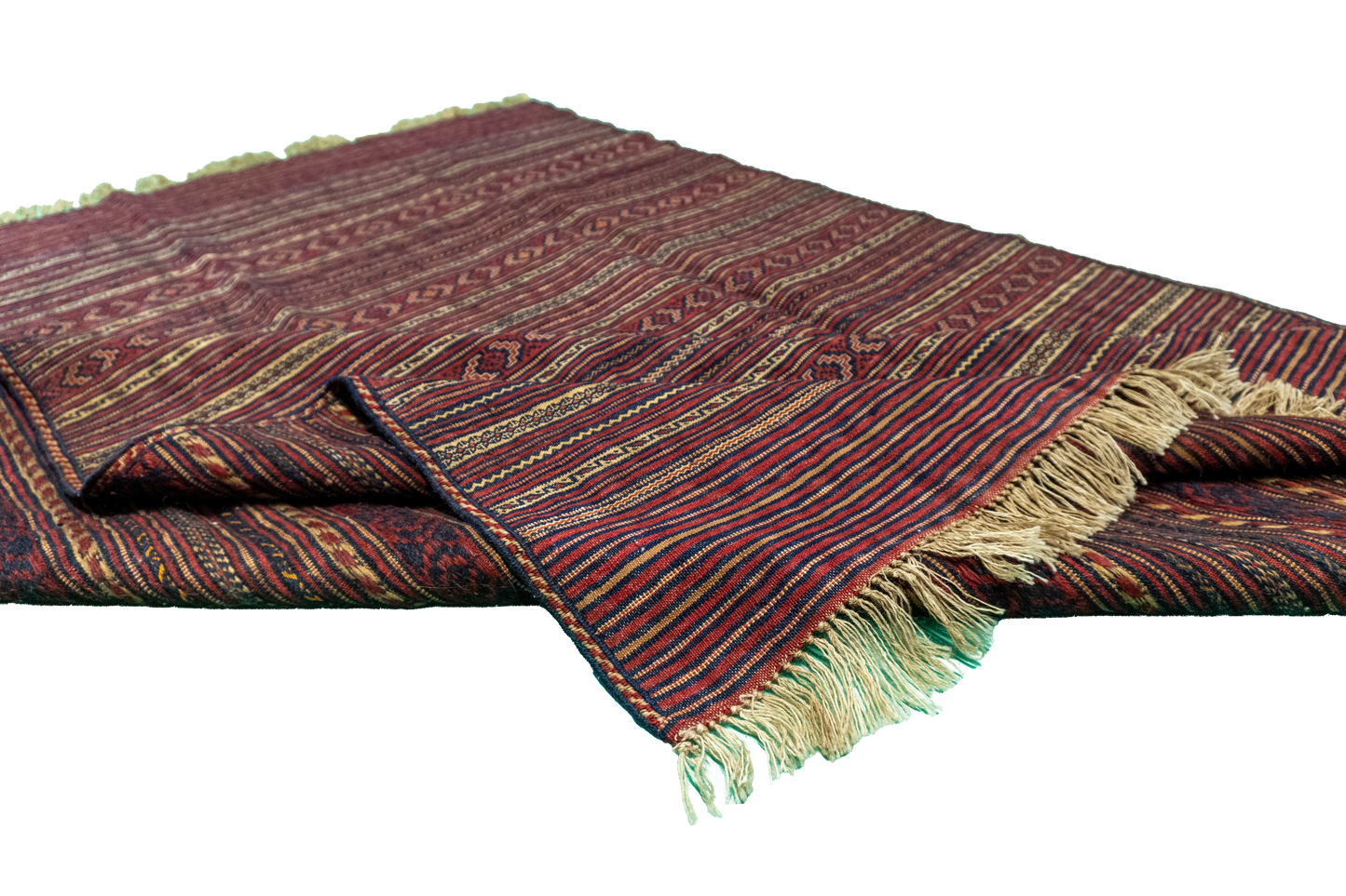 W 4.6 - L 6.1 - Zanjan Wool Flatweave Rectangle - Finest Hand-Knotted Quality Wool - 55019