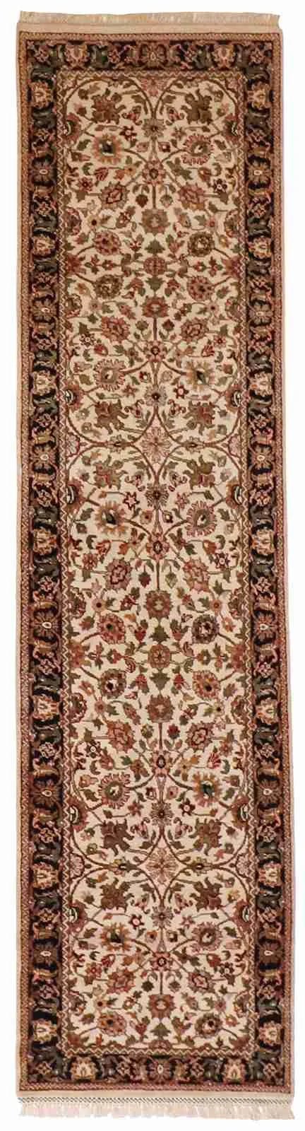 W 2.6 L 10.3 Kashan Runner 100% Wool Hand-Woven All-Over Design - 55052
