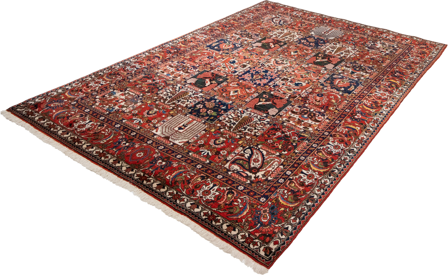 W 6.9 L 10 Bakhtiarie 100% Wool Hand-Woven All-Over Design - 55068